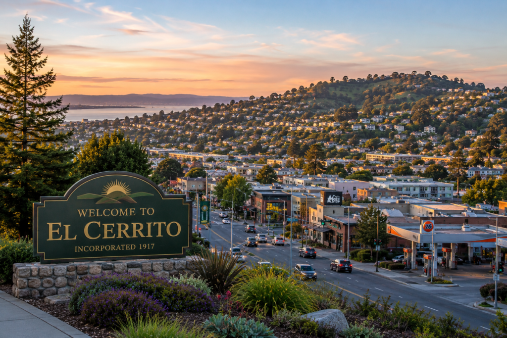 Scenic view of El Cerrito, California, representing Diamond Clean's professional residential house cleaning services.